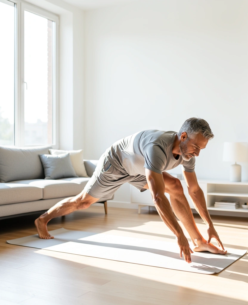 Mann bei leichter körperlicher Aktivität